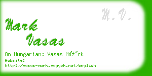 mark vasas business card